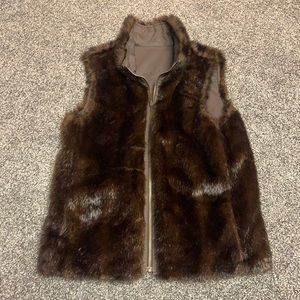 Faux fur vest